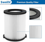 VF4000 Replacement Filter, Standard Wet/Dry Vac Filter Vf4000 Compatible with RIDGID, Vacs Wet Dry 5-20, 6-9 Gal Husky Vacuum & CRAFTSMAN Shop Vacuum 17816 9-17816, 1 Pack