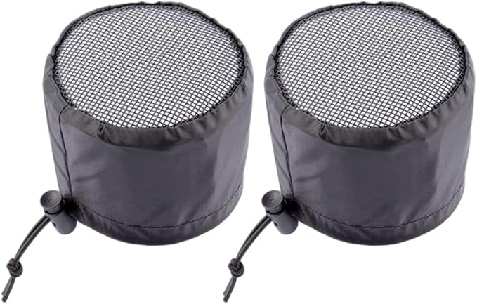 FABULETTA 2Pcs Grow Tent Vent Cover Set 4in 6in 8in Waterproof Oxford Cloth Mesh Duct Filter with Elastic Band and Fixed Buckle for Plant Greenhouse Airflow Dust and Pest Control(6in)
