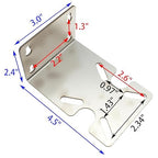 FDXGYH 2 Pcs Stainless Steel Water Filter Housing Bracket Water Purifier RO Machine Metal Housing Fixed Bracket [10-inch/20-inch, 1.7mm Thickness]