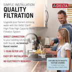 Delta Clarifi High Flow Under Sink Water Filter System, Water Filter for Kitchen and Bathroom Sink Faucet, DWQ3501510