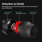 VIVOSUN Grow Tent Ventilation System, 8 Inch Inline Duct Fan with Speed Controller, 8'' Carbon Filter, and 25ft. Ducting Combo, Air Cooling and Filtration Kit for Grow Tent, Hydroponics