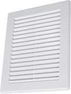 Vent Systems 4.5" x 6" Inch (Opening Dimensions) - Pack of 2 - Plastic White Soffit Vent Cover - Flat Rectangular Air Vent Grille - Air Vent Deflector - HVAC 6" x 8" Inch (Overall Dimensions)
