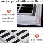 Decorative Return Air Grille Cover, Wall/Ceiling Vent Cover with Adjustable Design, Durables & Easy-to-Install for Home & Office, Cold Air Return Vent Cover(16x22in (41x56cm))