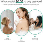 Cobbe HD HEAVY DUTY High Output Shower Filter 2 Pack – 99% REMOVAL Shower Head Filter for Hard Water, Heavy Metals, Chlorine and Harmful Substance, Improve your skin and hair - Brushed Nickel