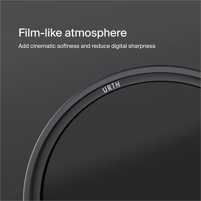 Urth 77mm Ethereal White Mist ¼ Diffusion Lens Filter (Plus+) - Cinematic Effect, 20-Layer Nano-Coated Light Dispersing Particles