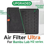 Air Filter for Bambu Lab H2D/H2S/H2C 3D Printers Filament Absorption Filter Activated Carbon Lab H2D Air Purifier Filter
