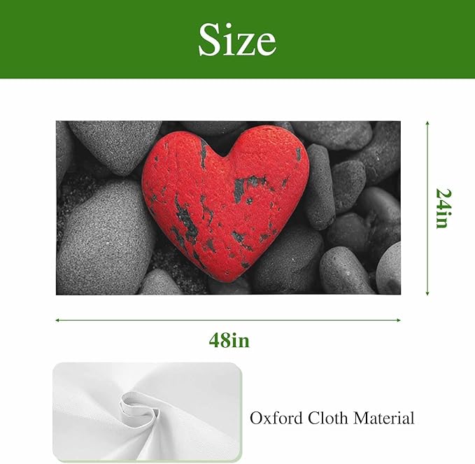 Fluorescent Light Covers for Ceiling Lights Love Heart Stone Magnetic Light Filters 3 Pack 4x2 ft Black Red Ceiling Lights Cover for Classroom Office School Home Drop Lamp Decor