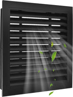 2-Pack 12"x12"Aluminum Gable Vent - Filter Screen for Removable,Vent Opening: 10" x 10"，Ideal for Attics and Sheds, Elevating Ventilation in Clean Spaces, Featuring a Refined Design