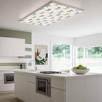 Fluorescent Light Covers for Ceiling Lights Watercolor Dragonfly Magnetic Light Filters 4 Pack 4x2 ft Colorful Linen Ceiling Lights Cover for Classroom Office School Home Drop Lamp Decor