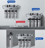 PaniFlow, Water Filter System, 5 Stages Ultrafiltration Water Purifier for Sink, Pur Water Filter, 90 L/H, Tankless Instant Water Purifier for House, Filter Replacement Indicator (Stainless Steel)