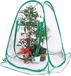 Mini PVC Greenhouse Cover Portable Insulated Pop Up Flower House for Outdoor Plants Protection 70x70x80cm for Flower Growers