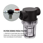 Commercial Inline Pipeline Filter 1/2"-1" - 304 Stainless Mesh Screen for Industrial Pumps & Greenhouse Systems(3/4'')