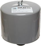 Solberg FS-19P-125™ Inlet Compressor Air Filter Silencer, 1-1/4" MPT Outlet, 6-5/8" Height, 6" Diameter, 70 SCFM, Made in the USA