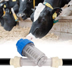 Poultry Water Line Strainer | Farm Water Treatment System for Chickens/Ducks/Livestock | Replaceable Screen Sheet Purifies Water Supply | 29x19x9cm Plastic Strainer