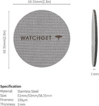 watchget 58.35mm Espresso Puck Screen, Lower Shower Screen 1mm Thickness 150μm Metal Reusable 316 Stainless Steel Fine Coffee Filter Mesh for Espresso Protafilter Basket 58mm
