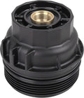 X AUTOHAUX Black Car Oil Engine Filter Housing Cap Cover Assembly 15620-36020 for Toyota Avalon Camry Highlander RAV4 for Lexus IS250 IS350 GS200t GS350 GS450h RX350