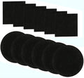 Compost Bin Filters, 12 Pcs, Activated Carbon Filters for 1/1.3 Gallon Compost Bin, Kitchen Compost Pail, 6 Round 6.5 inch and 6 Square 4.65 inch Diameter