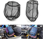 AICEL Air Filter Wrap, 2 Pcs Universal Auto Cold Air Filter Protective Dustproof Cover, Automotive Air Cleaner Waterproof Rain Sock Wrap for High Flow Air Intake Filters, Car Accessories (Large)