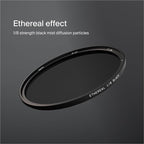 Urth 43mm Magnetic Ethereal Black Mist ⅛ Diffusion Lens Filter (Plus+) - Cinematic Effect, 20-Layer Nano-Coated Light Dispersing Particles