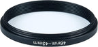 46mm to 43mm Step-Down Ring Filter Adapter for All Brands UV ND CPL Metal Ring Step-Down Rings Adapter Filter (46mm-43mm)
