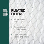 EconoHome 16x25x4 AC Furnace Pleated Air Filter MERV 11 Replacement – Allergen Defense, 1 Pack, Fits Lennox (X6670), Honeywell (FC100A1029) filters. (Actual size: 15.94 x 24.86 x 4.36 Inches)