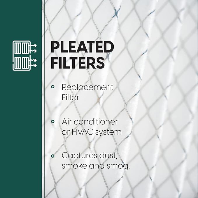 EconoHome 16x25x4 AC Furnace Pleated Air Filter MERV 11 Replacement – Allergen Defense, 4 Pack, Fits Lennox (X6670), Honeywell (FC100A1029) filters. (Actual size: 15.94 x 24.86 x 4.36 Inches)