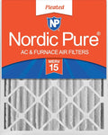 Nordic Pure 20x20x4 (Actual Size: 19 1/2 x 19 1/2 x 3 5/8) Pleated MERV 15 Air Filter 1 Pack