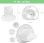 4 Pack Replacement Filter for Black & Decker Power Tools VF110 Dustbuster Cordless Vacuum Compatible CHV1410L,CHV9610, CHV1210, CHV1410, CHV1410B, CHV1510, BDH2000L