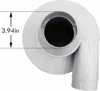 TECHTONGDA Cyclone Dust Separator 3.94inch Outlet for Vacuum Dust Collector Extractor Filter Woodworking with 13.2 Gallon Collection Drum