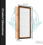 NKA AER.1 HAPF30AS for Holmes Air Purifier 3-in-1 Smoke Grabber HEPA Activated Carbon Filter Replacement Compatible with Smoke Grabber AER.1 HAPF30AS-U4R Air Purifier - 10" x 4.6" x 1.38", 1 Pack