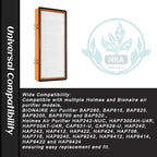 NKA AER.1 HAPF30AS for Holmes Air Purifier 3-in-1 Smoke Grabber HEPA Activated Carbon Filter Replacement Compatible with Smoke Grabber AER.1 HAPF30AS-U4R Air Purifier - 10" x 4.6" x 1.38", 1 Pack