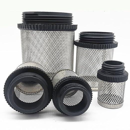 Heavy-Duty Plastic Strainer 1/2 3/4 - Male Inline Filter with Mesh Net for Pond Pumps & Greenhouse Watering(3/4")