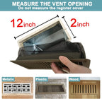 Floor Register Cover Trap，Floor Air Vent Cover Screen for Home Air Vent Filters 5-Pack Floor Vent Mesh Filters Net Trap… (2 x 12 Inch)