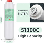 51300C Replacement for Elkay, Replacement 55898C 51300C Filters, Replacement Bottle Stations Compatible with Ezh2o Filter ERF750, 55898C, EWF3000 (No Chip 4-Pack)