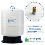 iSpring T11M 11 Gallon Pre-Pressurized Water Storage Reverse Osmosis Systems ro Tank, White