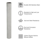 PATIKIL 40" L x 16" W Woven Wire Mesh, 300 Mesh 304 Stainless Steel Air Vent Filter Screen with Gloves for Window Security Vent Cover Filtration Animals Fence
