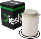 Diesly Pro 6.7L Cummins Fuel Filters | LIFETIME INJECTOR WARRANTY | Replacement for 2013-2018 Dodge Ram 2500 3500 4500 5500 | Replaces# 68197867AA, 68157291AA Diesel Engines