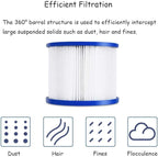 EDOSTORY Hot Tub Filter Replacement Cartridges, Fold White Filter Paper for Many Massage Pool Models Brand