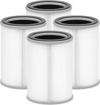 Nispira 3-in-1 True HEPA with Activated Charcoal Replacement Filters, Compatible with TOPPIN TPAP001 Air Purifier Comfy Air C2, 4-Packs