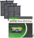 FUN-DRIVING 3 Pack FD811 Cabin air filter for Mazda 3,6,CX-5, Replacement for CF11811,KD45-61-J6X