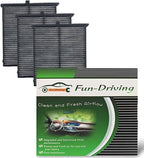 FUN-DRIVING 3 Pack FD811 Cabin air filter for Mazda 3,6,CX-5, Replacement for CF11811,KD45-61-J6X