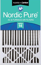 Nordic Pure 16x25x5 (Actual Size: 15 3/4 x 24 3/4 x 4 3/8) Honeywell Replacement Air Filters MERV 14 Plus Carbon 1 Pack