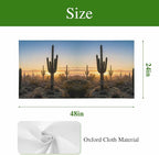Fluorescent Light Covers for Drop Ceiling Desert Cactus Sunset Magnetic Light Filters, Tropical Plant Natural Scenery Ceiling Shade Filters for Home Classroom Office,2x4 ft,1Pack
