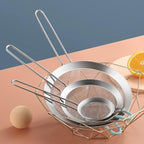 304 Stainless Steel 5.51 inch Fine Mesh Strainers for Kitchen, Colander-Skimmer with Handle, Sieve Sifters for Food, Tea, Rice, Oil, Noodles, Fruits, Vegetable 5.5 inch