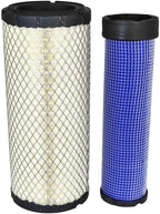 for Kubota Air Filter Kit Tractors Replacement High Efficiency Multi Layer Fits M4700 M4800 M4900 M5400 M5700 MX4700 MX4800 OEM Standard Long Life Dustproof Waterproof Farm Equipment