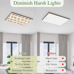 Fluorescent Light Covers for Ceiling Lights Desert Camel Magnetic Light Filters 1 Pack 4x2 ft Vintage Southwest Date Trees Ceiling Lights Cover for Classroom Office School Home Drop Lamp Decor