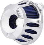 Air Cleaner Motorcycle Air Filter Intake System Kit Fit for Harley Dyna 2000-2017, Softail 2000-2015, Touring 2000-2007(B-Chromed Silver)