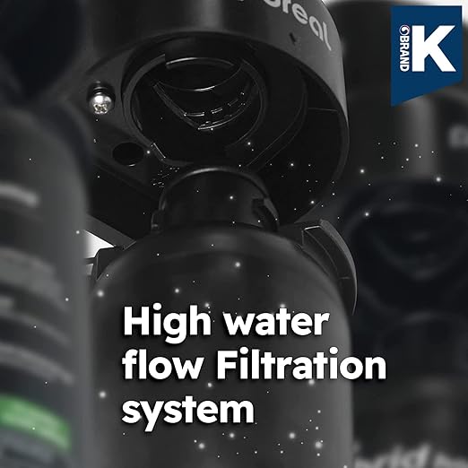 Pureal Hybrid Home PPU-1000D Under Sink Water Filter System with Faucet, 10K Gallons, NSF/ANSI 42&372, Mineral Sediment Carbon Block KDF Polyphosphate Filter for Scale & Lead & Chlorine