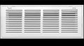 HVAC Premium 18 x 8 Duct Opening Steel Return Air Filter Grille, for 1-inch Filter, Removable Door, Flat Stamped HVAC Vent Cover Grille, Outer Dimensions 20.5 x 10.5