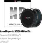 7artisans Nano Magnetic Filter UV Filter ND Light Reduction Filter/CPL Polarization Filter/GND Gradient Filter/Black Mist 1/4 Portrait Photography Filter Suitable for Lens(82mm ND1000)